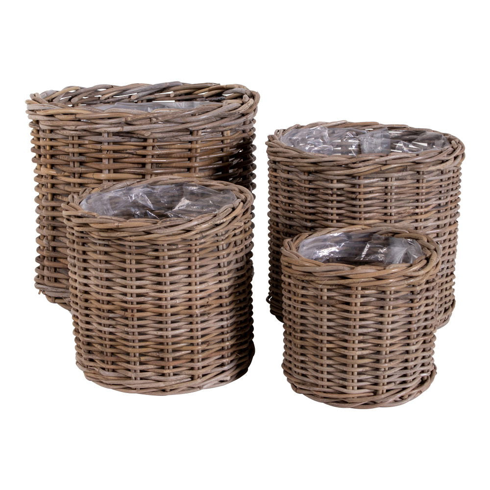 Bogor – Aufbewahrungskörbe aus Kubu Rattan, 4er-Set